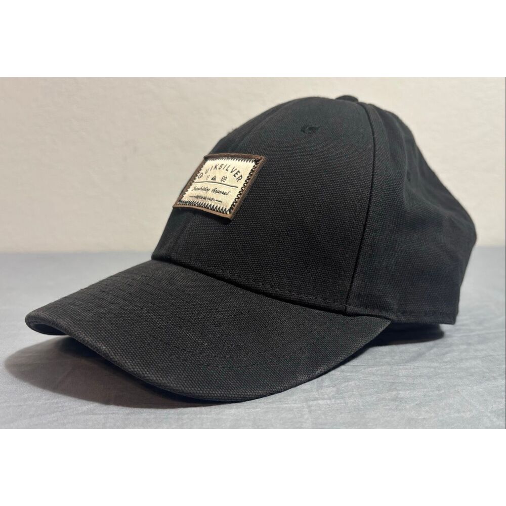 Quiksilver Outdoor Fishing Hunting Cap Hat Adult Mens Black Adjustable